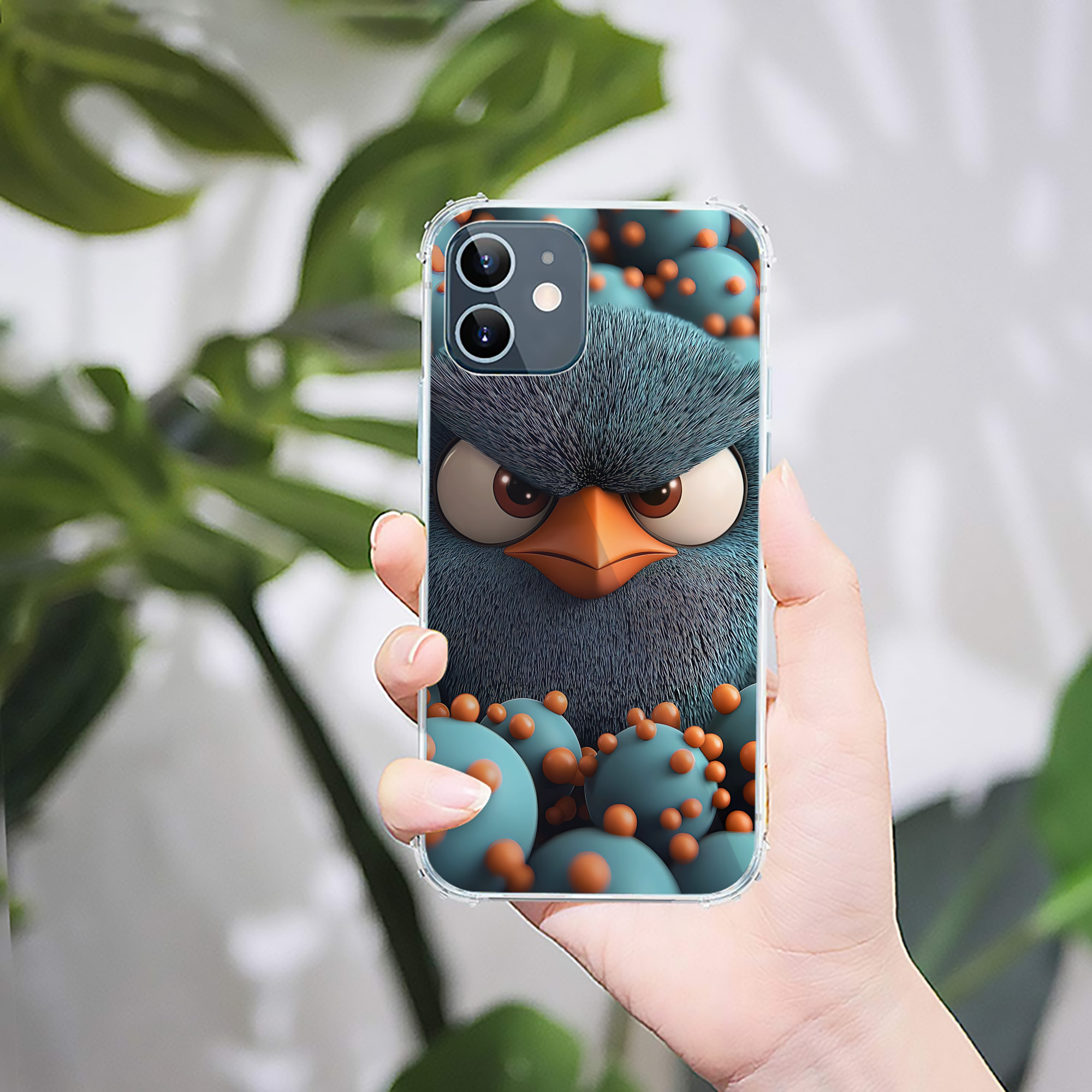 （画像用） Angry Birds アングリーバード 【iPhone 12シリーズ対応】透明スマホケース（クリアソフトケース）